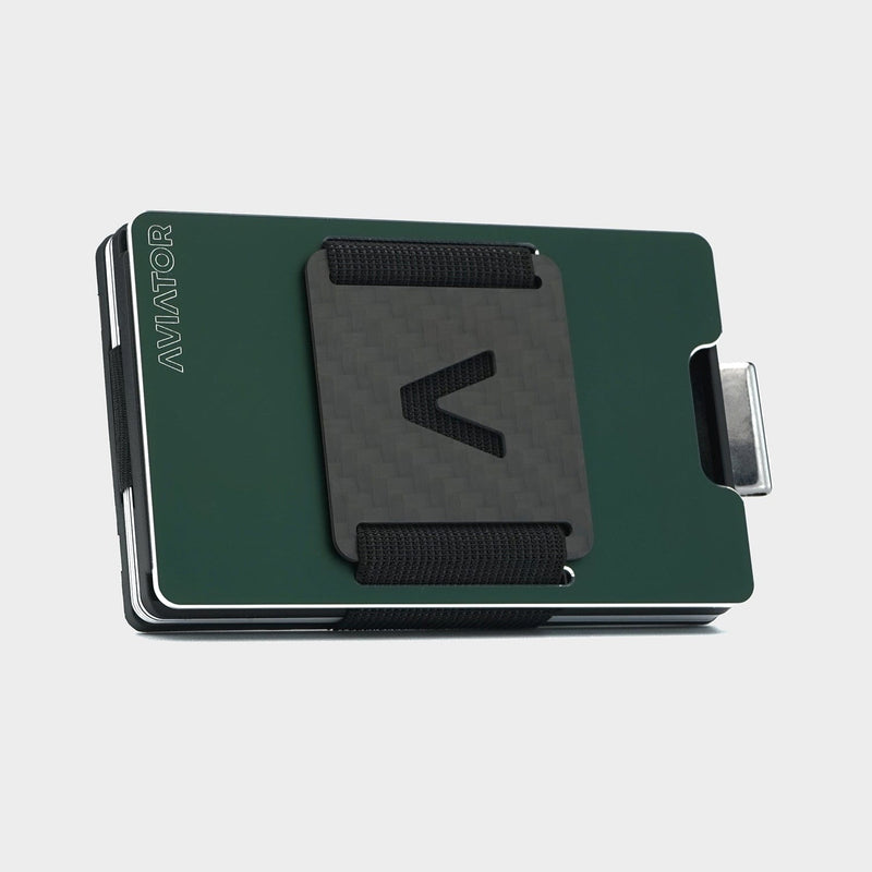 Velvet Green Aluminium Slim Wallet