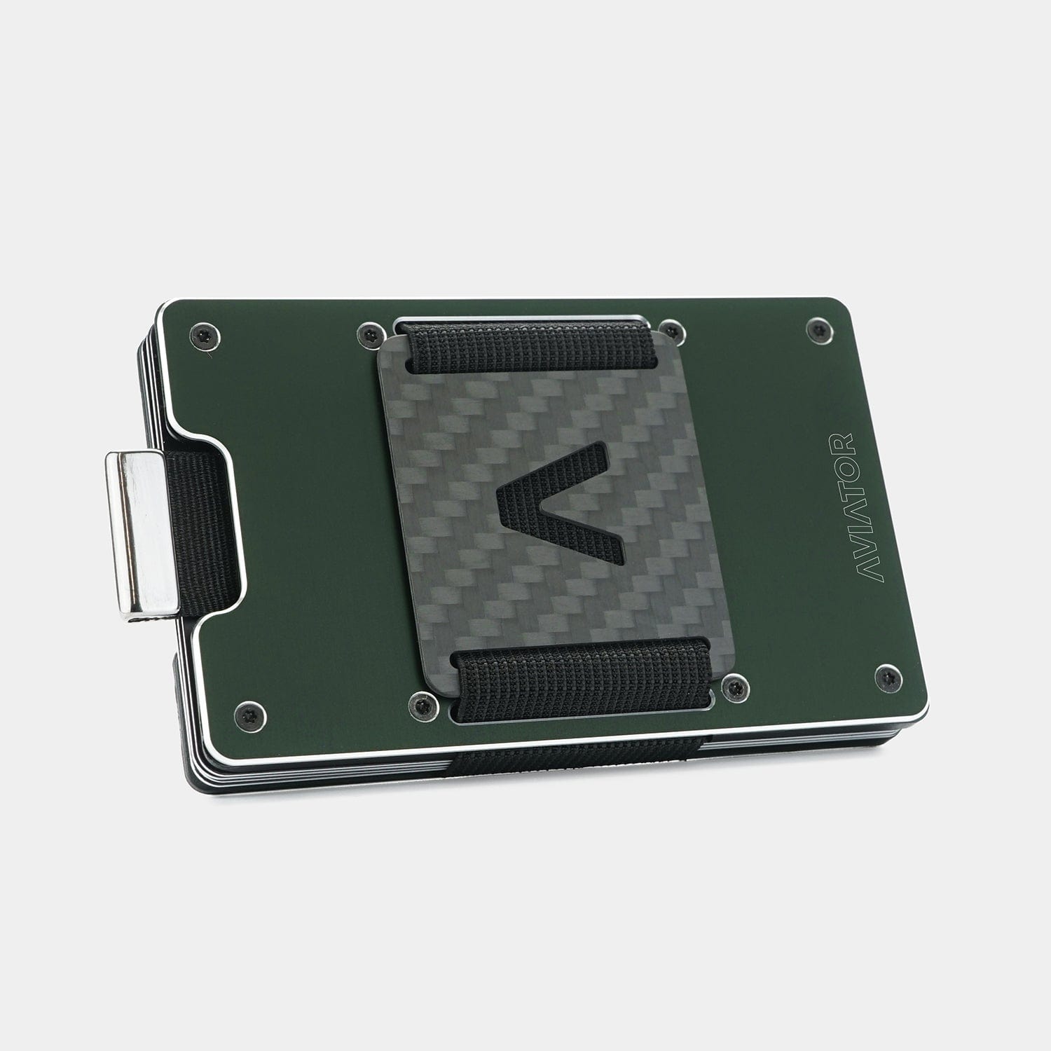 Velvet Green Metal Slim Wallet