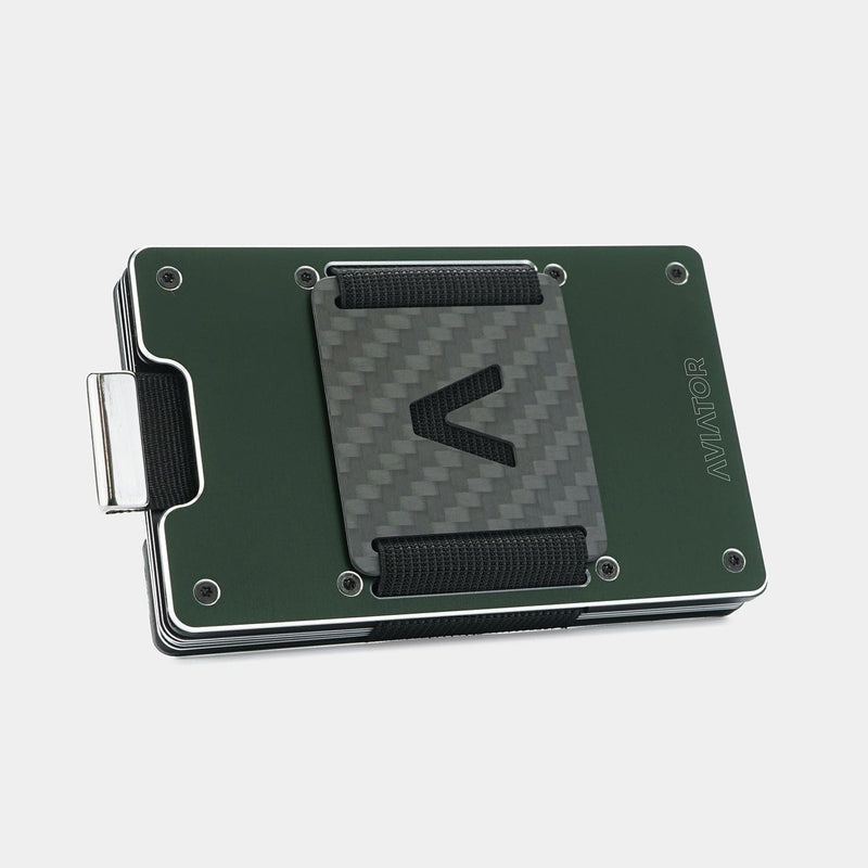 Velvet Green Metal Slim Wallet