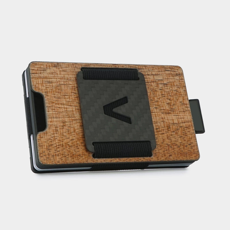 Wood Carbon Fiber Slim Wallet