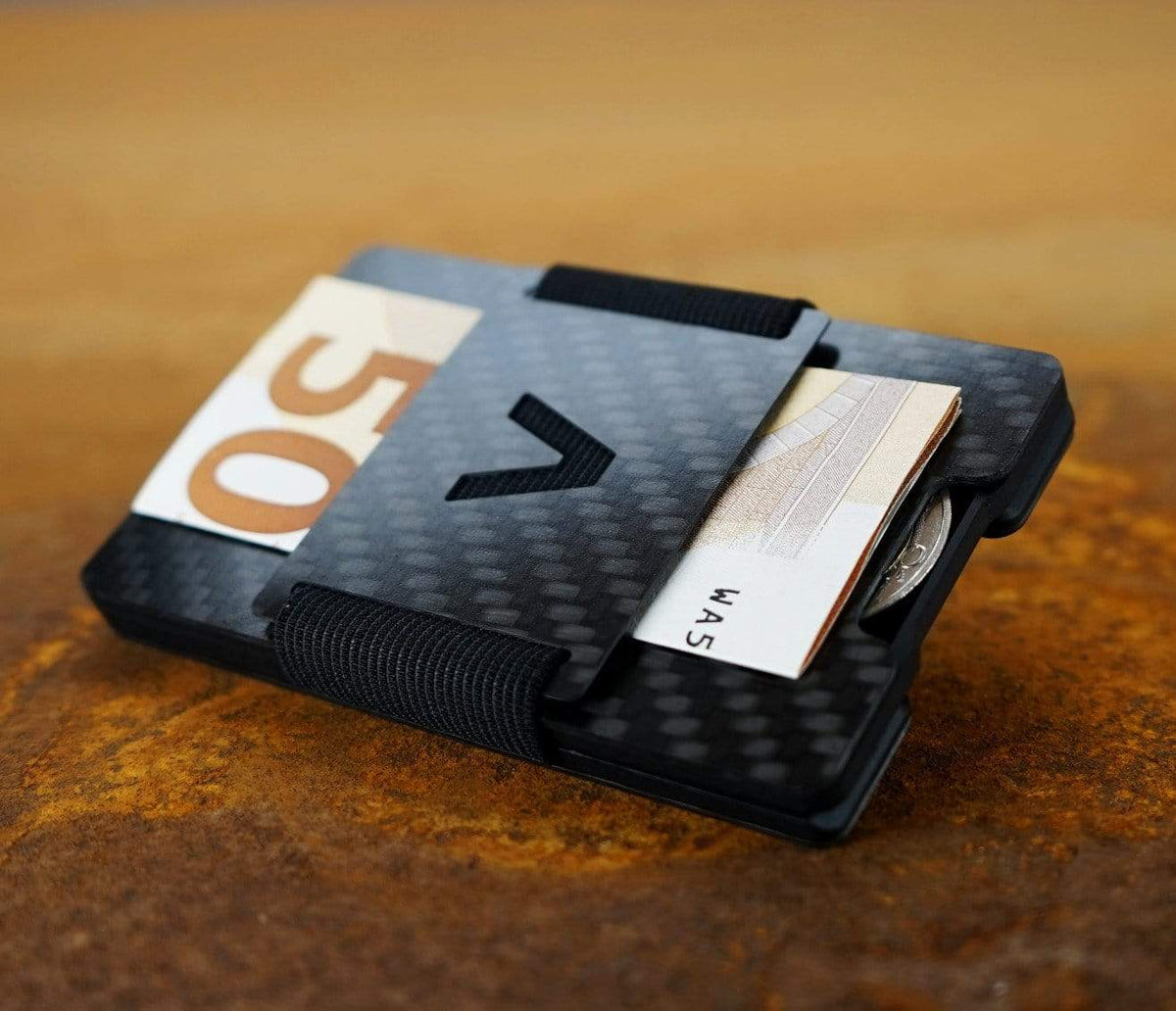 Carbon Fiber Minimalist Wallet, Card & Coin Holder Slim Wallet