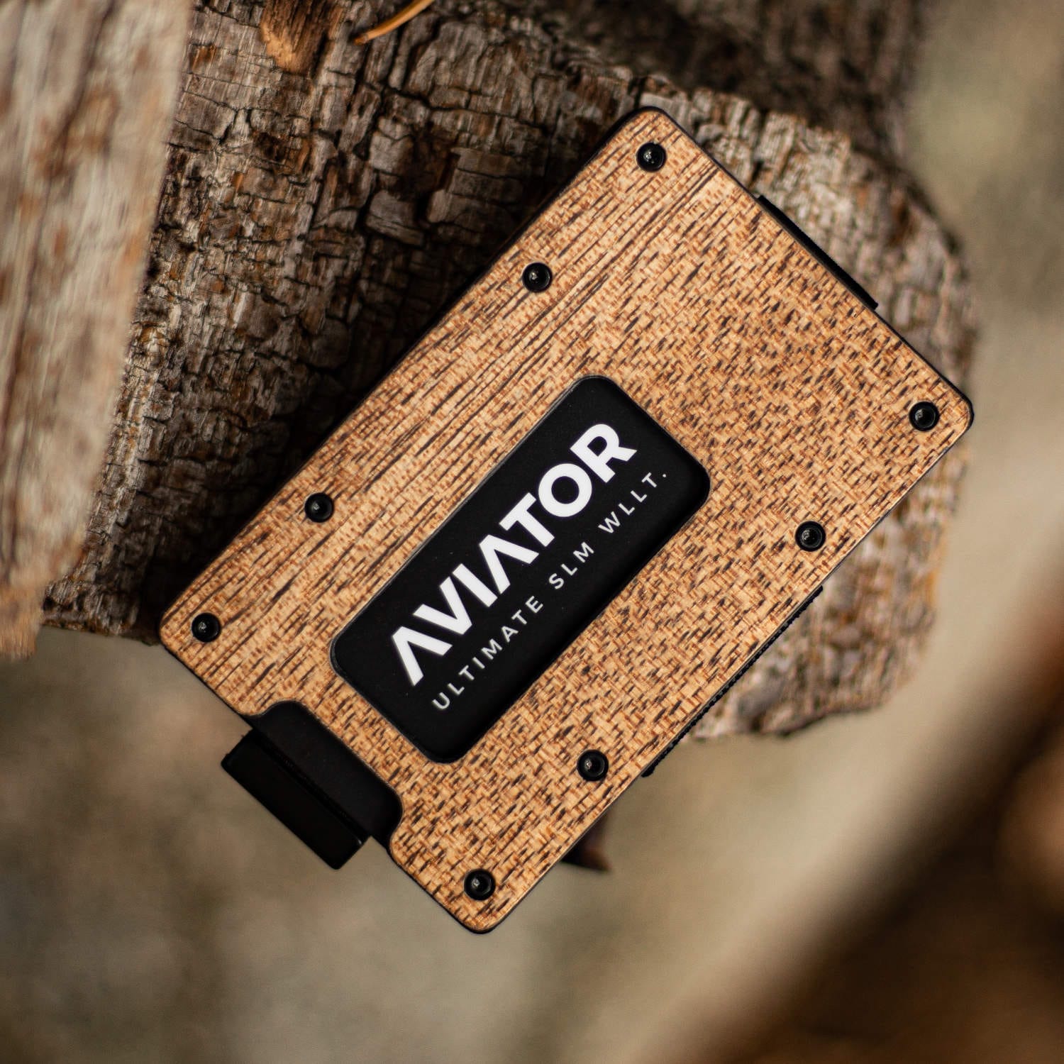 Timber Wallet Wood Carbon Fiber Slim Wallet | #1 Slim Wallet - AVIATOR by EVERMADE ...